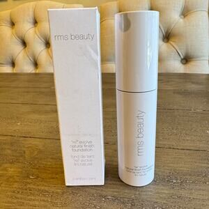 RMS Beauty ReEvolve Natural Finish Liquid Foundation 55 Tan Amber Medium Warm